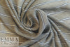 Italian viscose/silk yarn dyed voile - gray/navy stripe