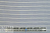 Italian viscose/silk yarn dyed voile - chambray/ivory stripe 1.875 yd