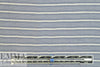 Italian viscose/silk yarn dyed voile - chambray/ivory stripe 1.5 yds
