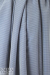 Italian viscose/silk yarn dyed voile - chambray stripe