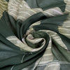 Italian 'graphic steps' semi-sheer viscose/silk woven 1.75 yds