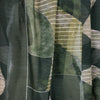 Italian 'graphic steps' semi-sheer viscose/silk woven 1.75 yds