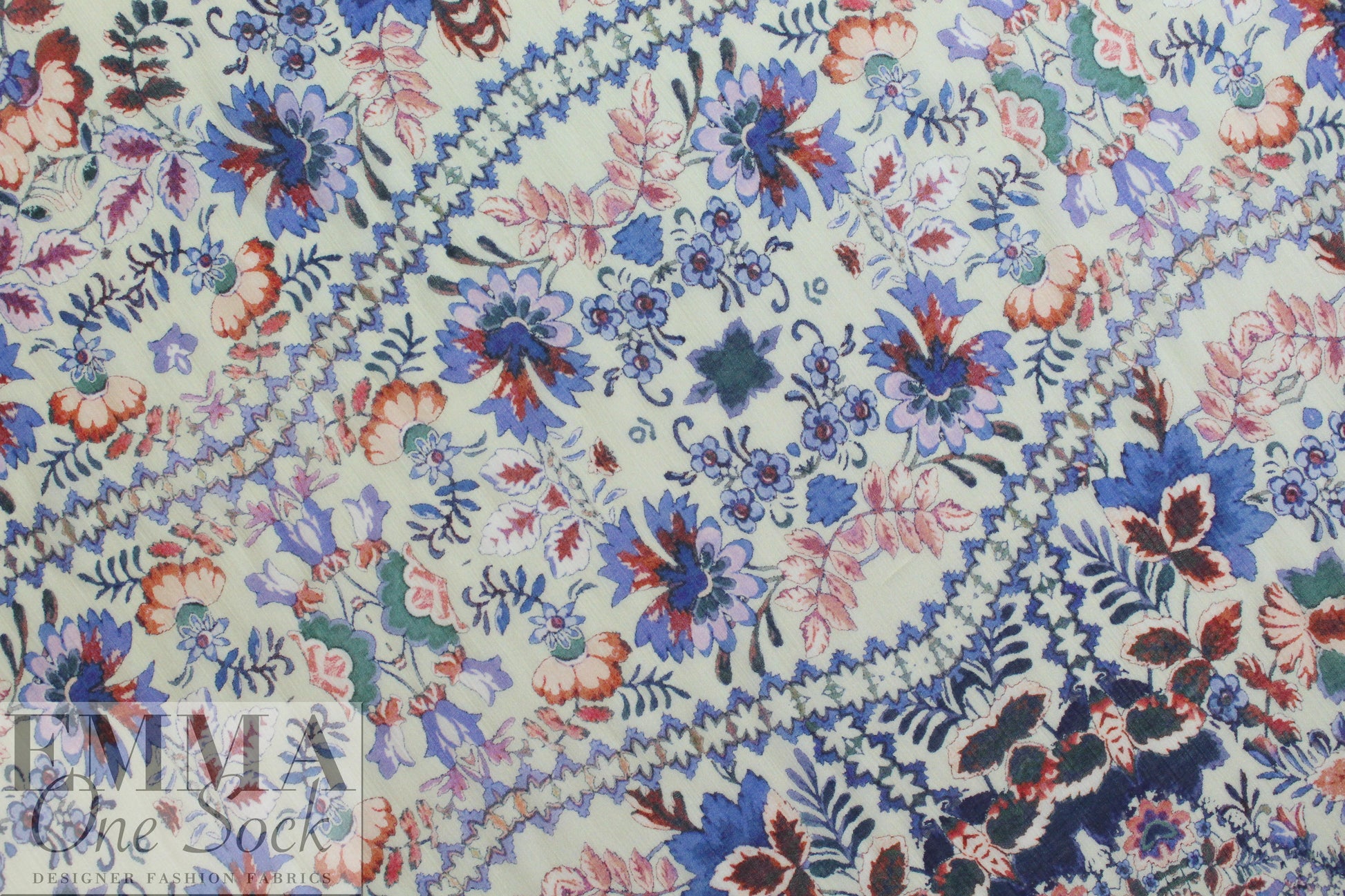 Italian decoflora 2 crinkle silk/viscose woven