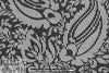 Carmen Marc Va1vo black 'cut out' silk voile 1.875 yd