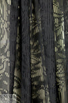 Carmen Marc Va1vo black 'cut out' silk voile 1.33 yd
