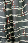 Hermes silk/wool twill woven - belted graphic 1.625 yd