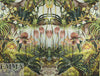 Italian garden dream design panel brocade