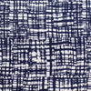 M@x Mara crosshatch silk charmeuse - navy/ivory 1.25 yds