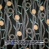 French 'coin necklace' silk charmeuse 1.4 yds