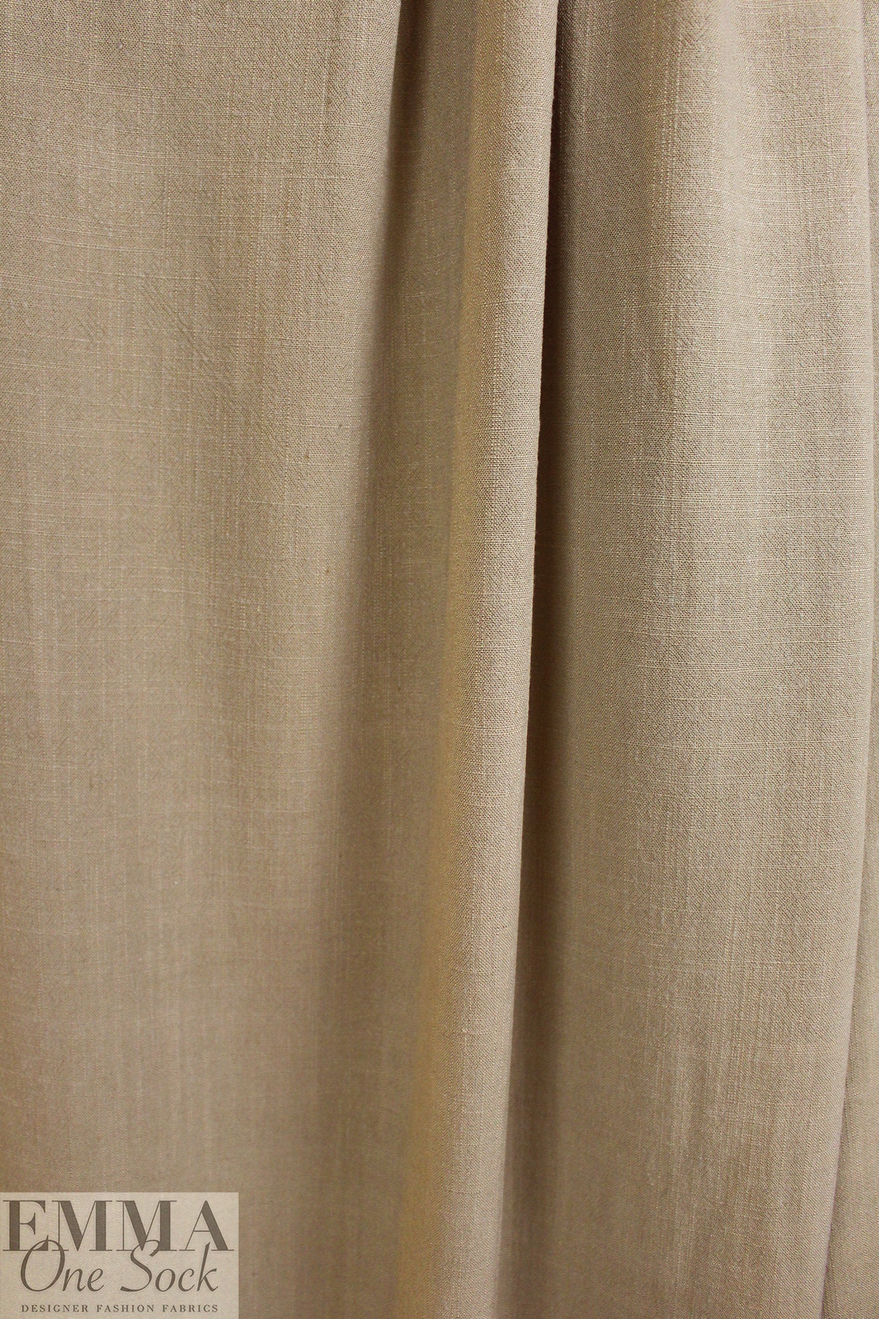 khaki rayon/linen textured woven, Oeko-Tex certified