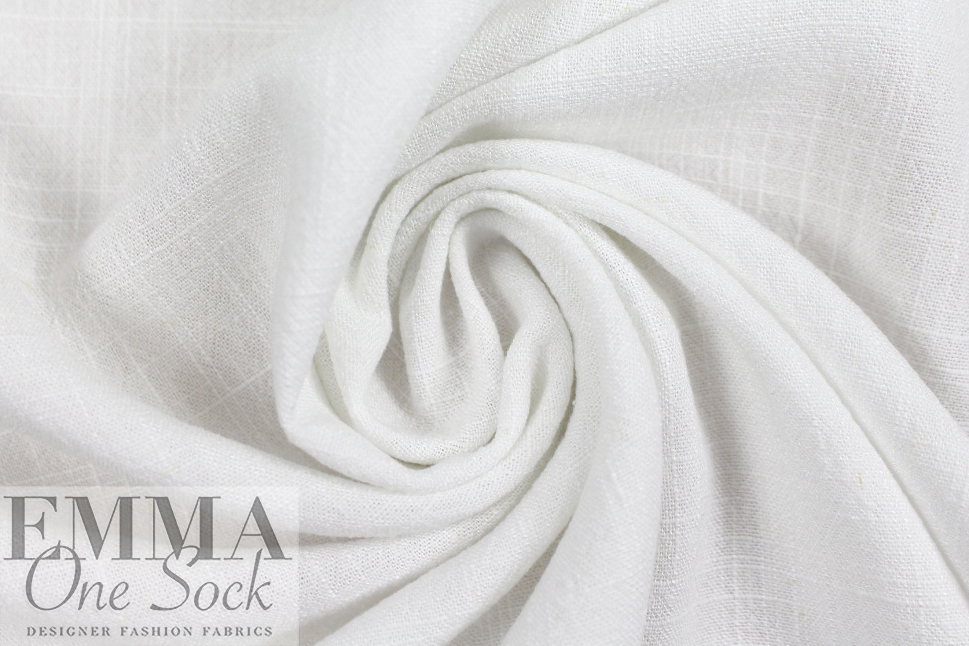 soft white rayon/linen textured woven, Oeko-Tex certified 1 yard