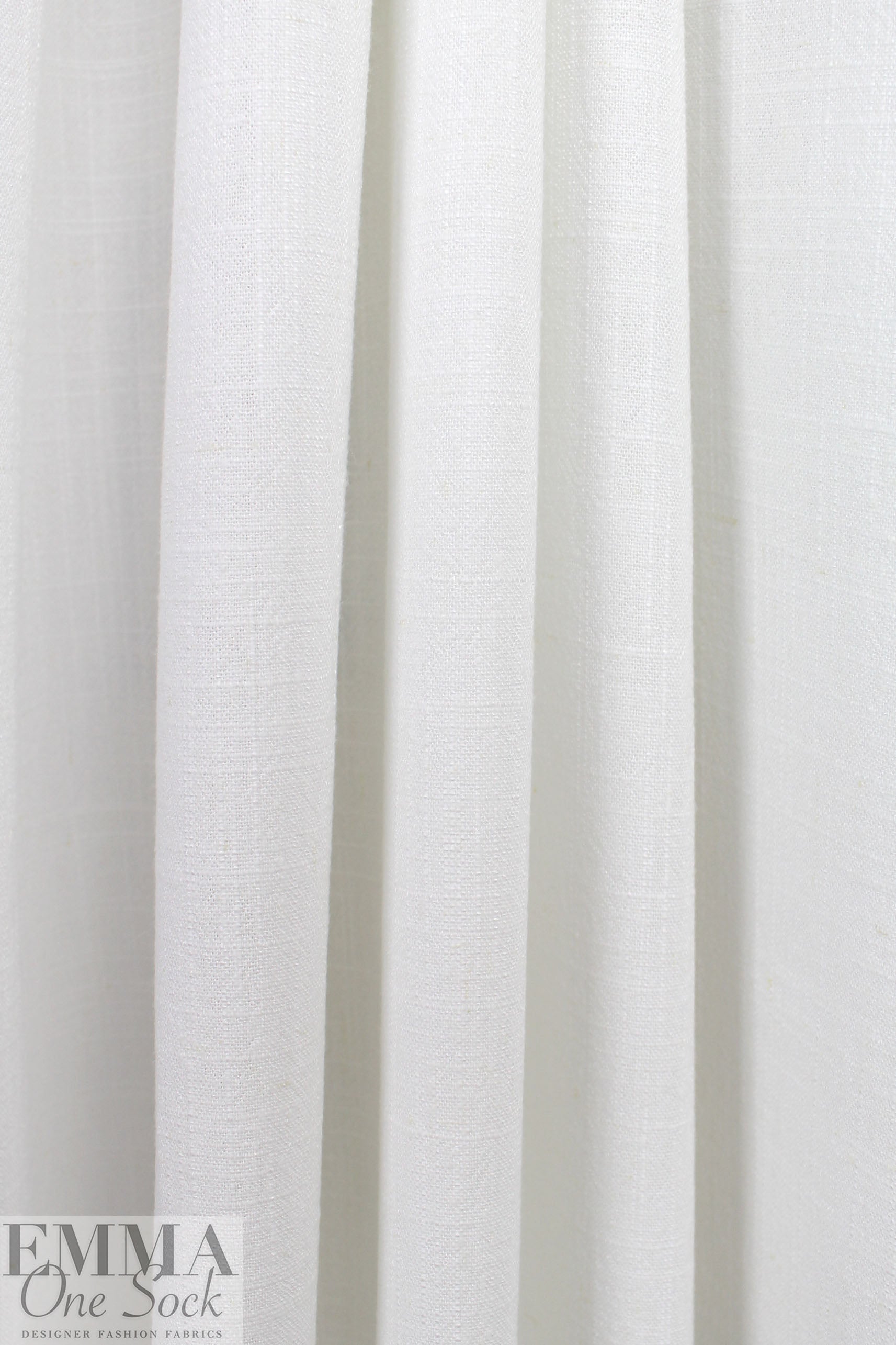 soft white rayon/linen textured woven, Oeko-Tex certified