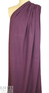 violet plum rayon/linen textured woven, Oeko-Tex certified .75 yds