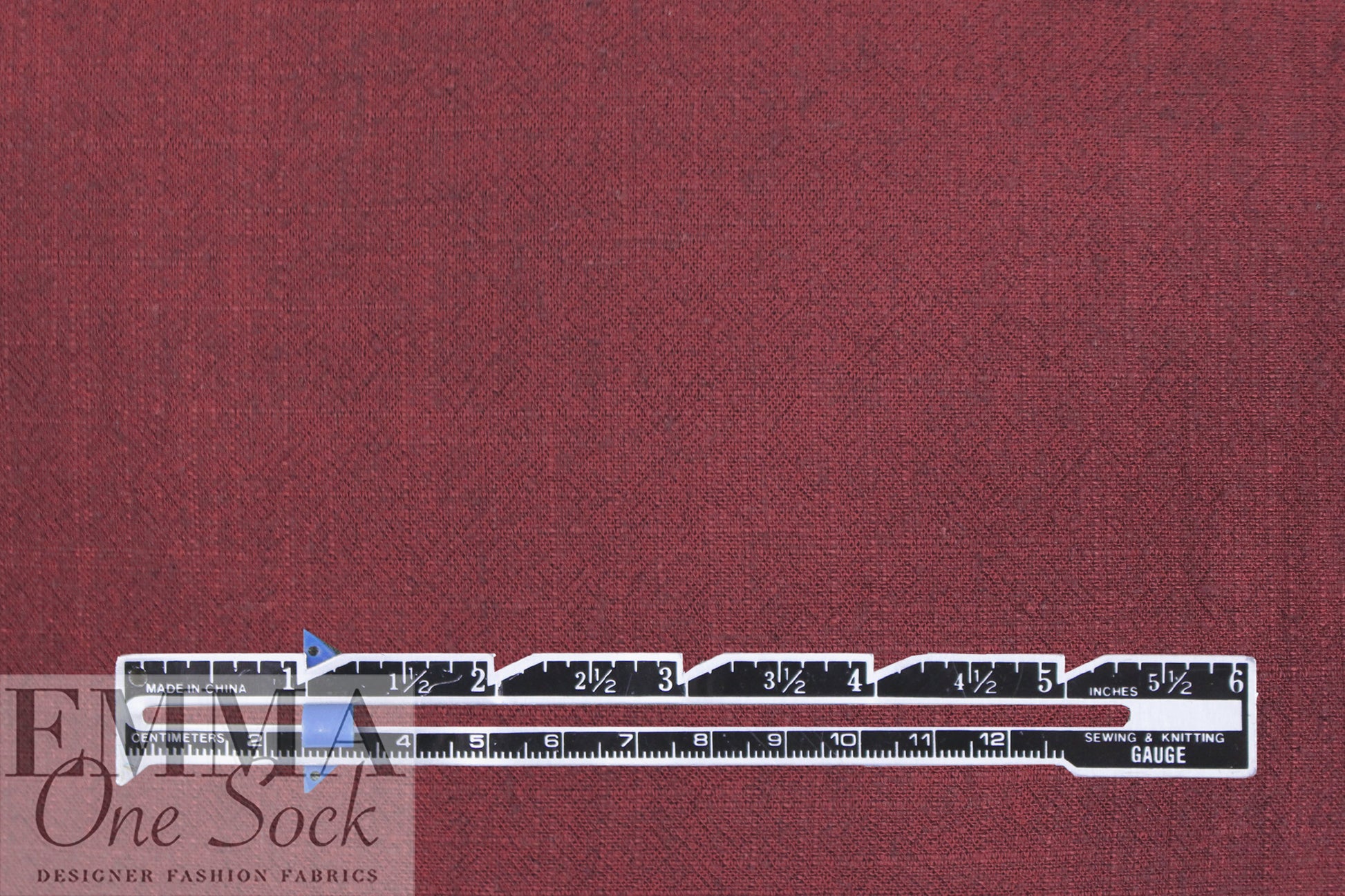 wine rayon/linen textured woven, Oeko-Tex certified .5 yds