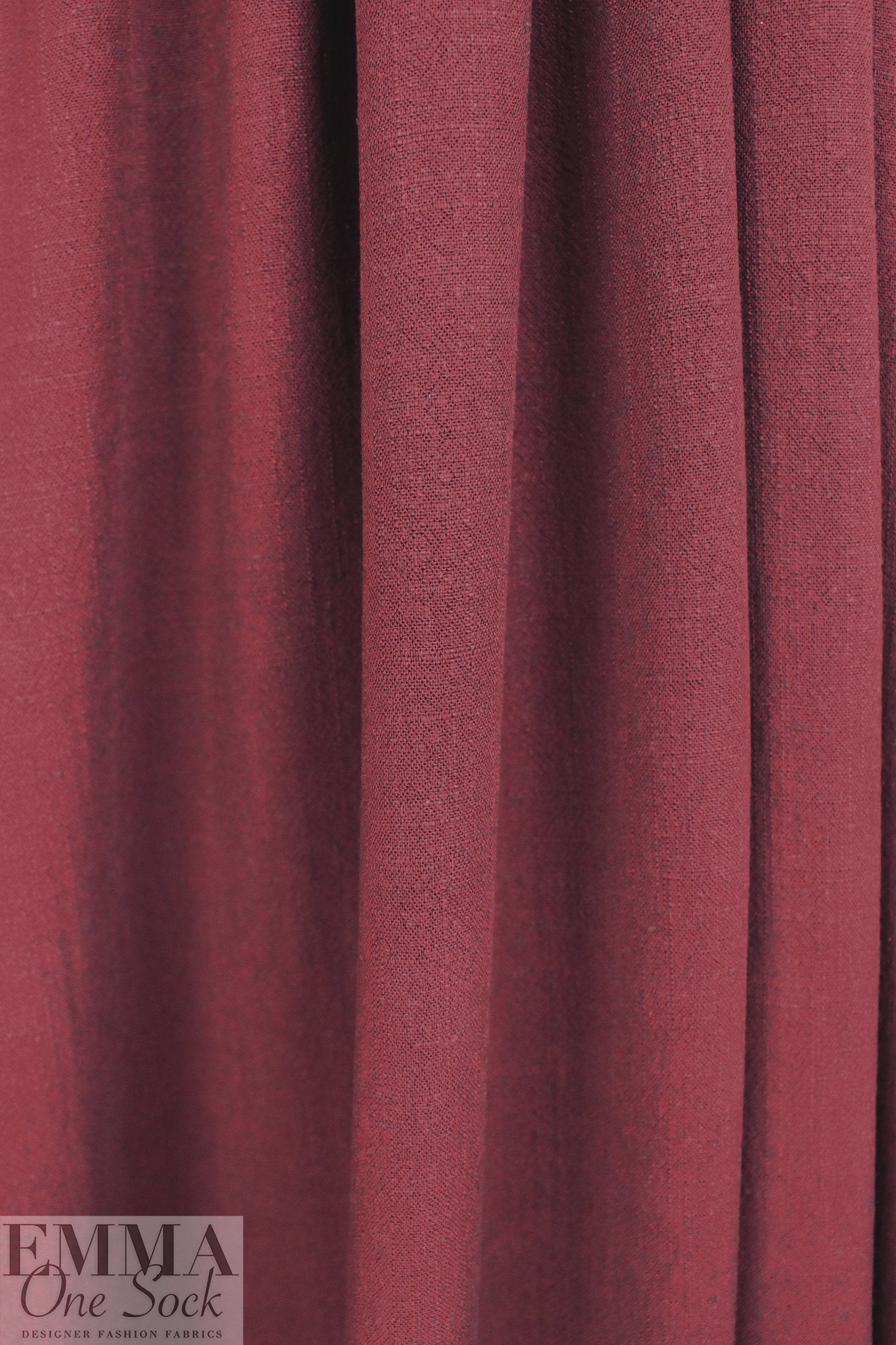 wine rayon/linen textured woven, Oeko-Tex certified 2.25 yds