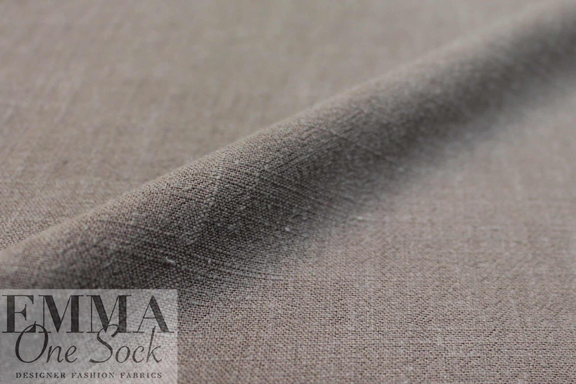 taupey gray rayon/linen textured woven, Oeko-Tex certified .75 yds