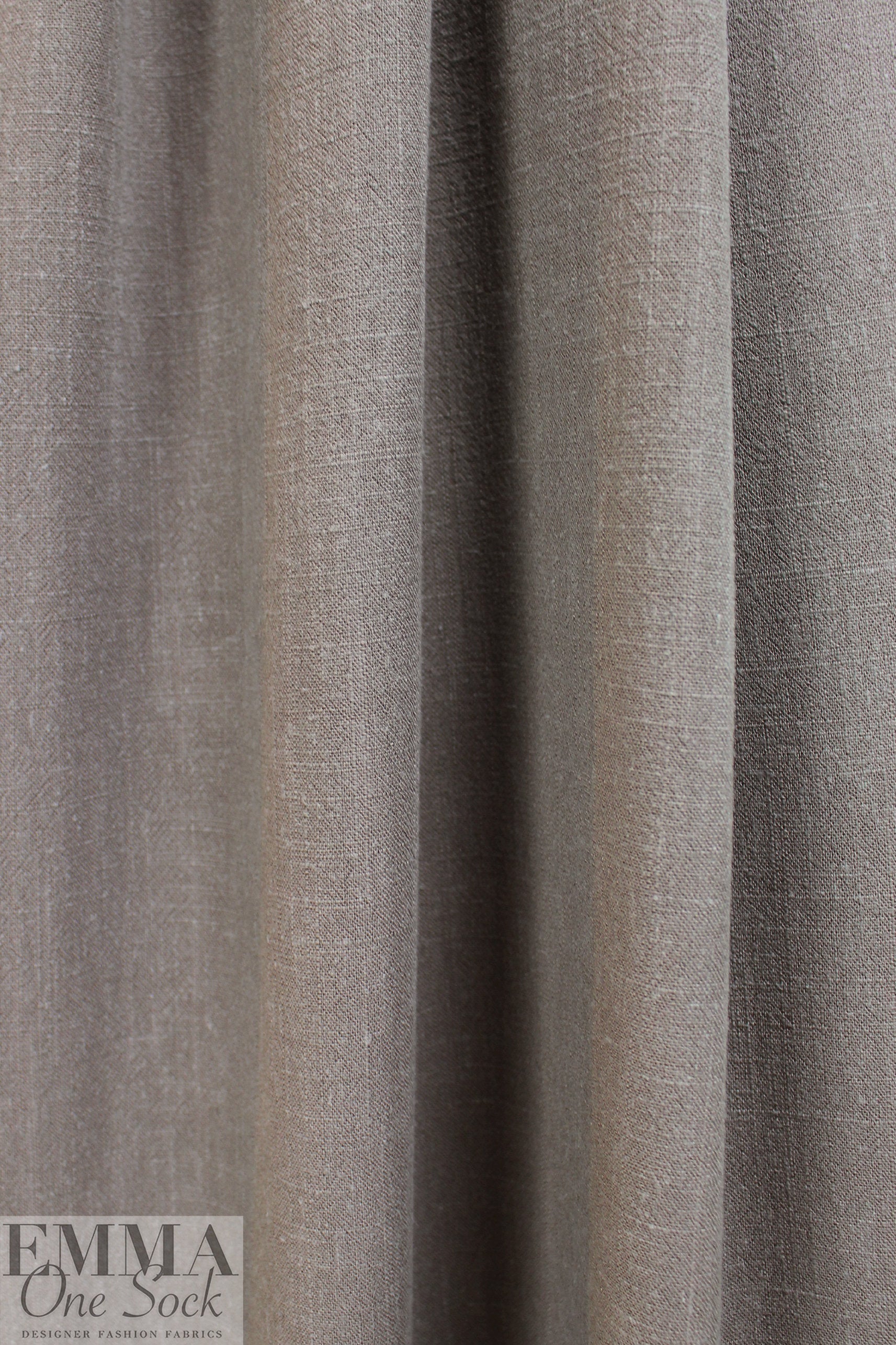 taupey gray rayon/linen textured woven, Oeko-Tex certified .5 yds