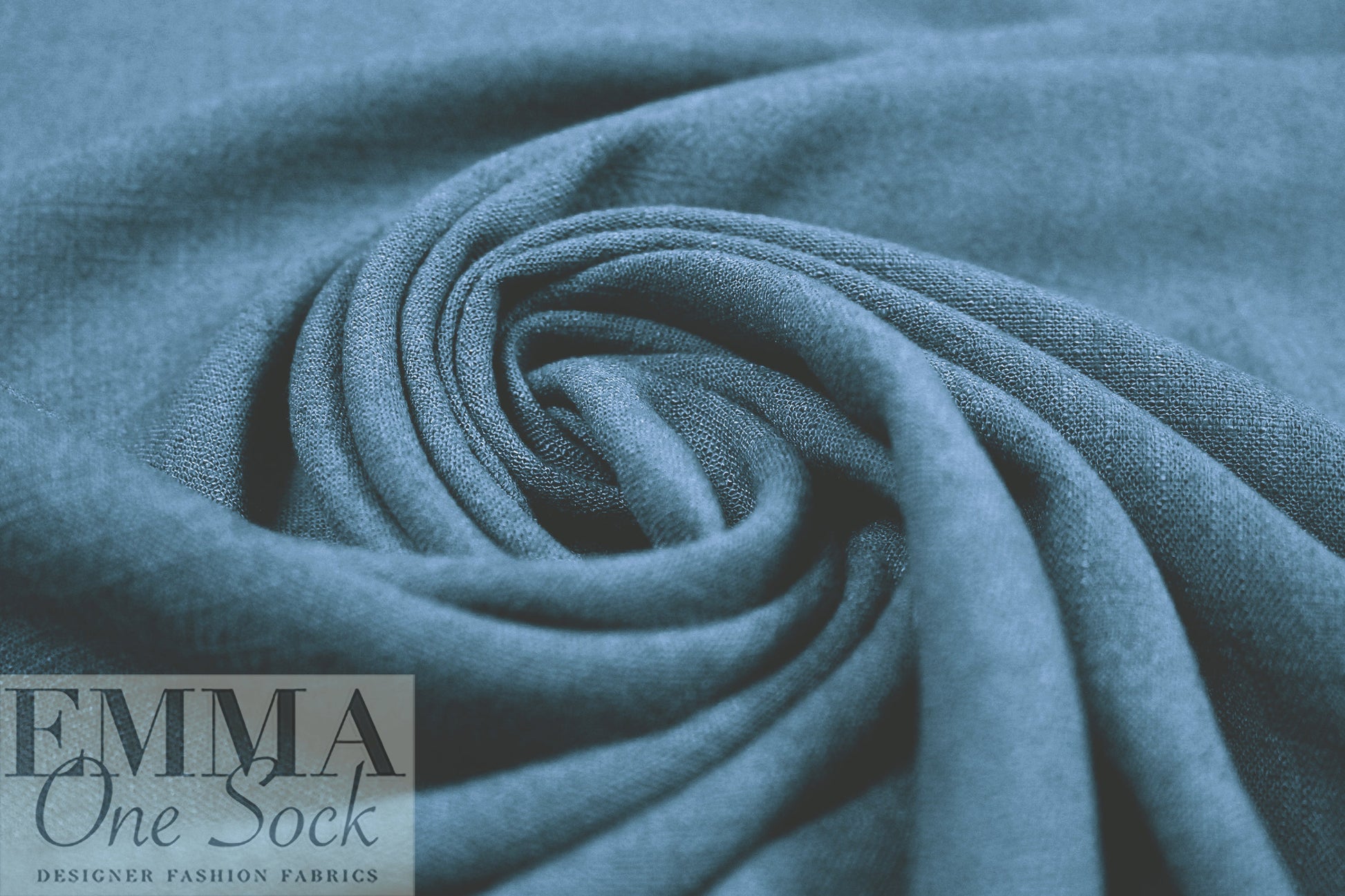 denim rayon/linen textured woven, Oeko-Tex certified 1 yard