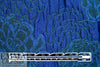 Italian dimensional floral brocade - shades of blue 1.875 yd