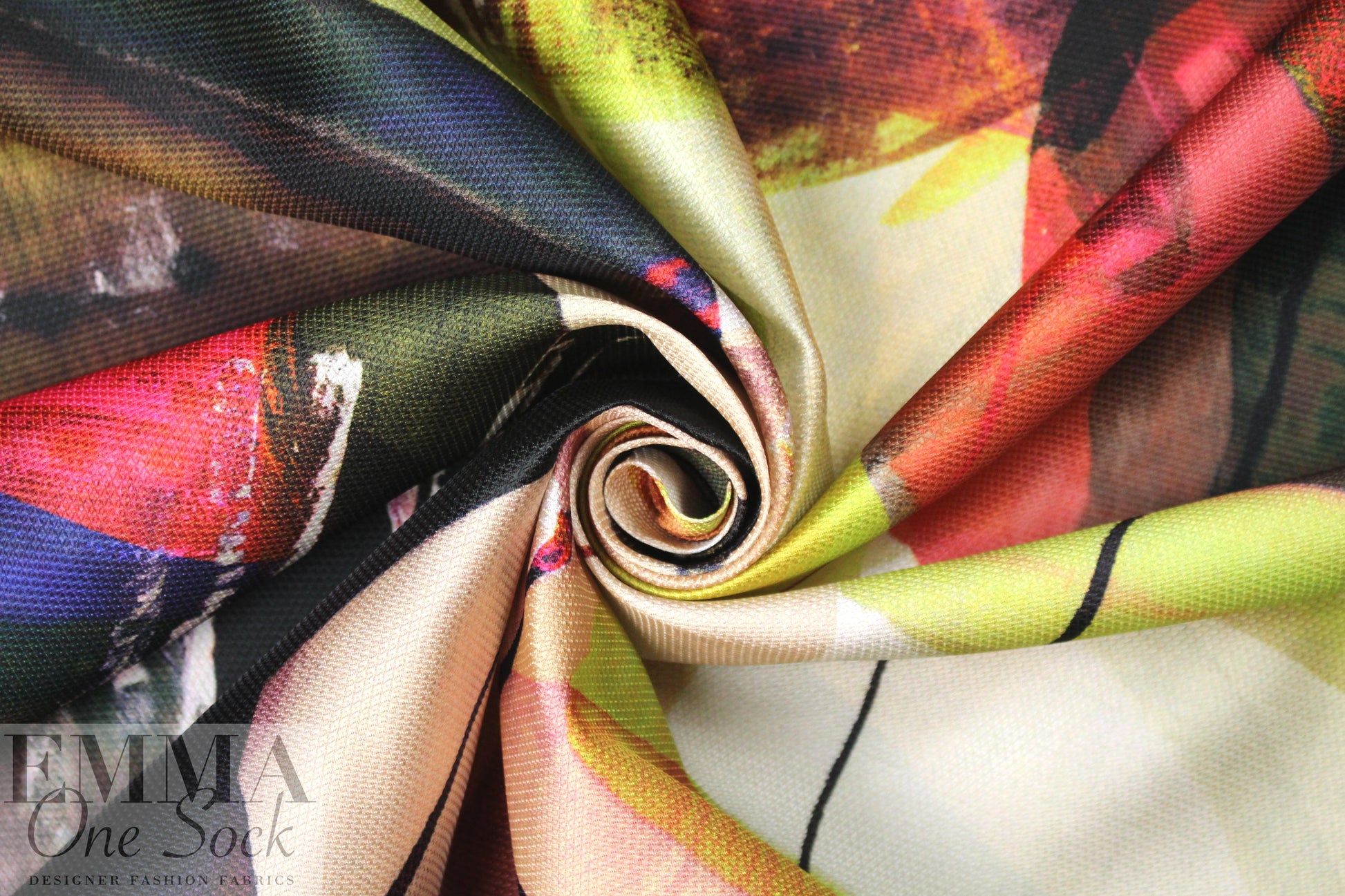 famous designer abstract art 'new age' textured mesh 1.625 yd