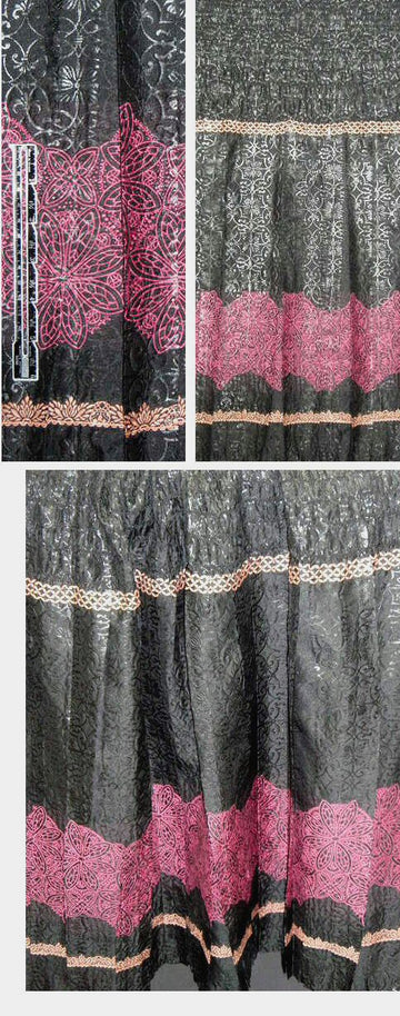 French peasant skirt fabric - jacquard