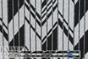 NY designer slatted angles sweater knit - black/stone .75 yds