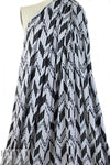 NY designer slatted angles sweater knit - black/stone