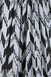 NY designer slatted angles sweater knit - black/stone