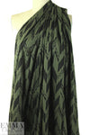 NY designer slatted angles sweater knit - black/loden