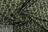 NY designer slatted tetris sweater knit - black/loden .75 yds