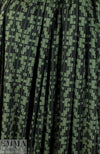 NY designer slatted tetris sweater knit - black/loden