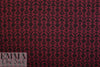 NY designer slatted tetris sweater knit - black/wine