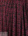 NY designer slatted tetris sweater knit - black/wine