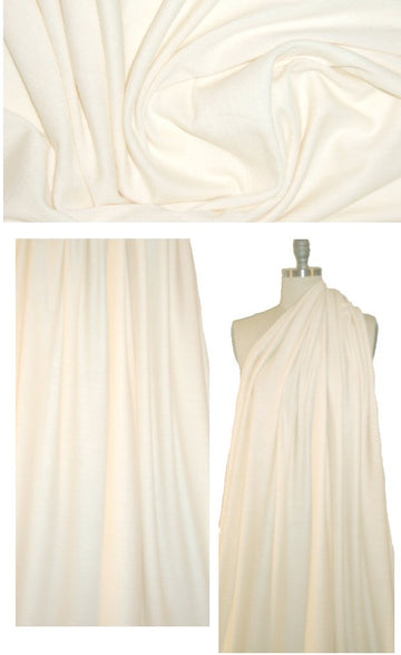 Sp1endid slub weave cotton/spandex knit - vanilla 3 yd