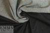 Italian stretch cotton blend denim - off-black