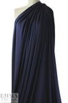 dark navy Oeko-Tex viscose/spandex 4-way jersey  2 yd