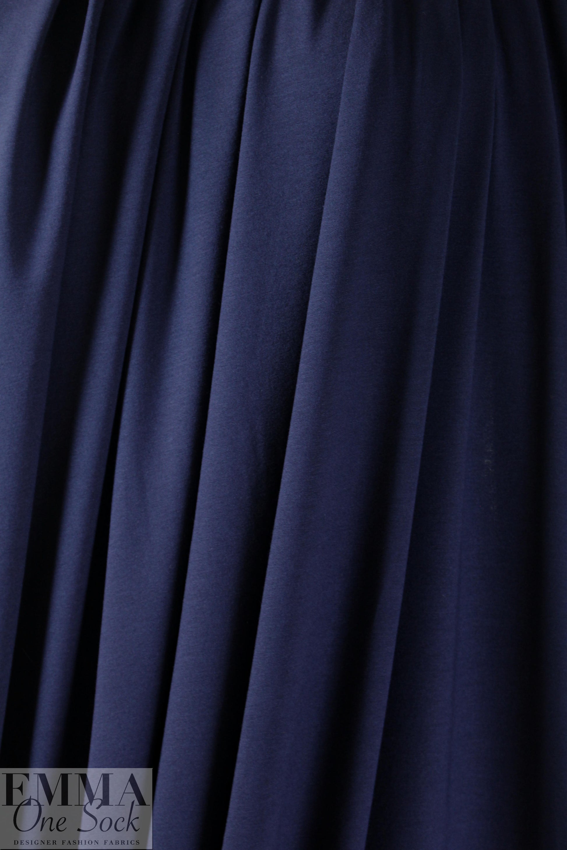 dark navy Oeko-Tex viscose/spandex 4-way jersey  1.125 yds