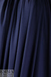 dark navy Oeko-Tex viscose/spandex 4-way jersey  .625 yds