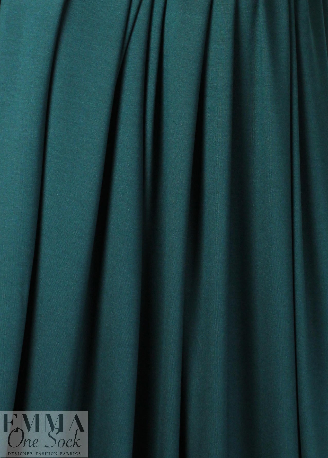 deep teal Oeko-Tex viscose/spandex 4-way jersey