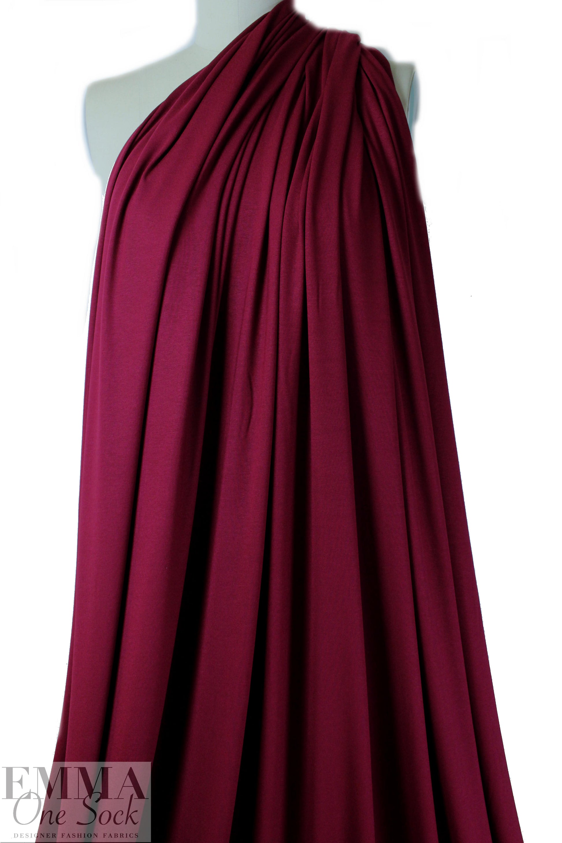 cranberry Oeko-Tex viscose/spandex 4-way jersey  1.5 yds