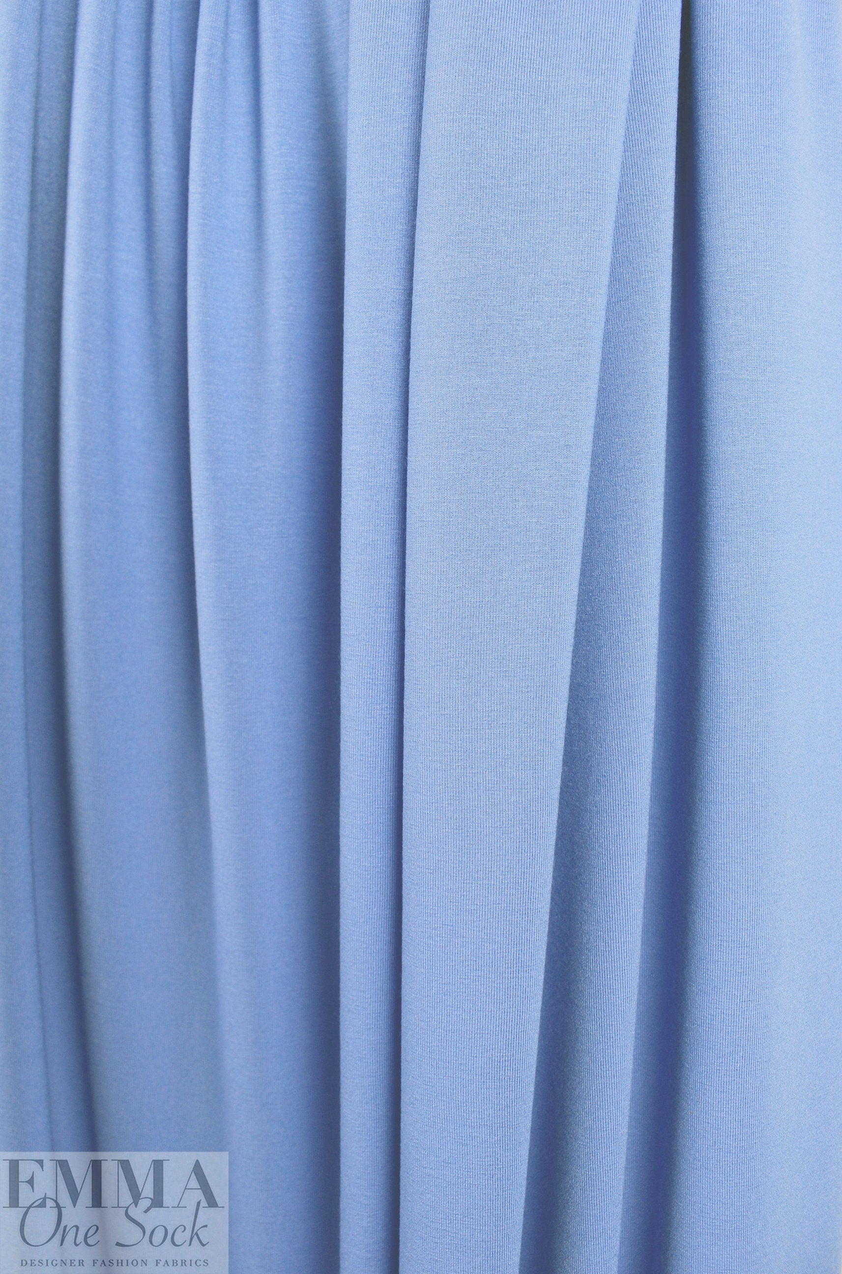 peri blue Oeko-Tex viscose/spandex 4-way jersey  .5 yds