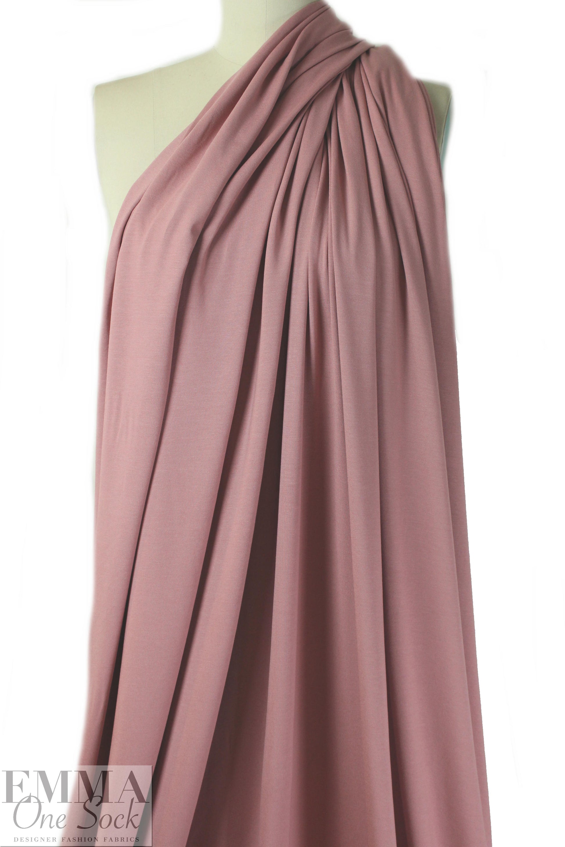 antique rose Oeko-Tex viscose/spandex 4-way jersey  1.5 yd