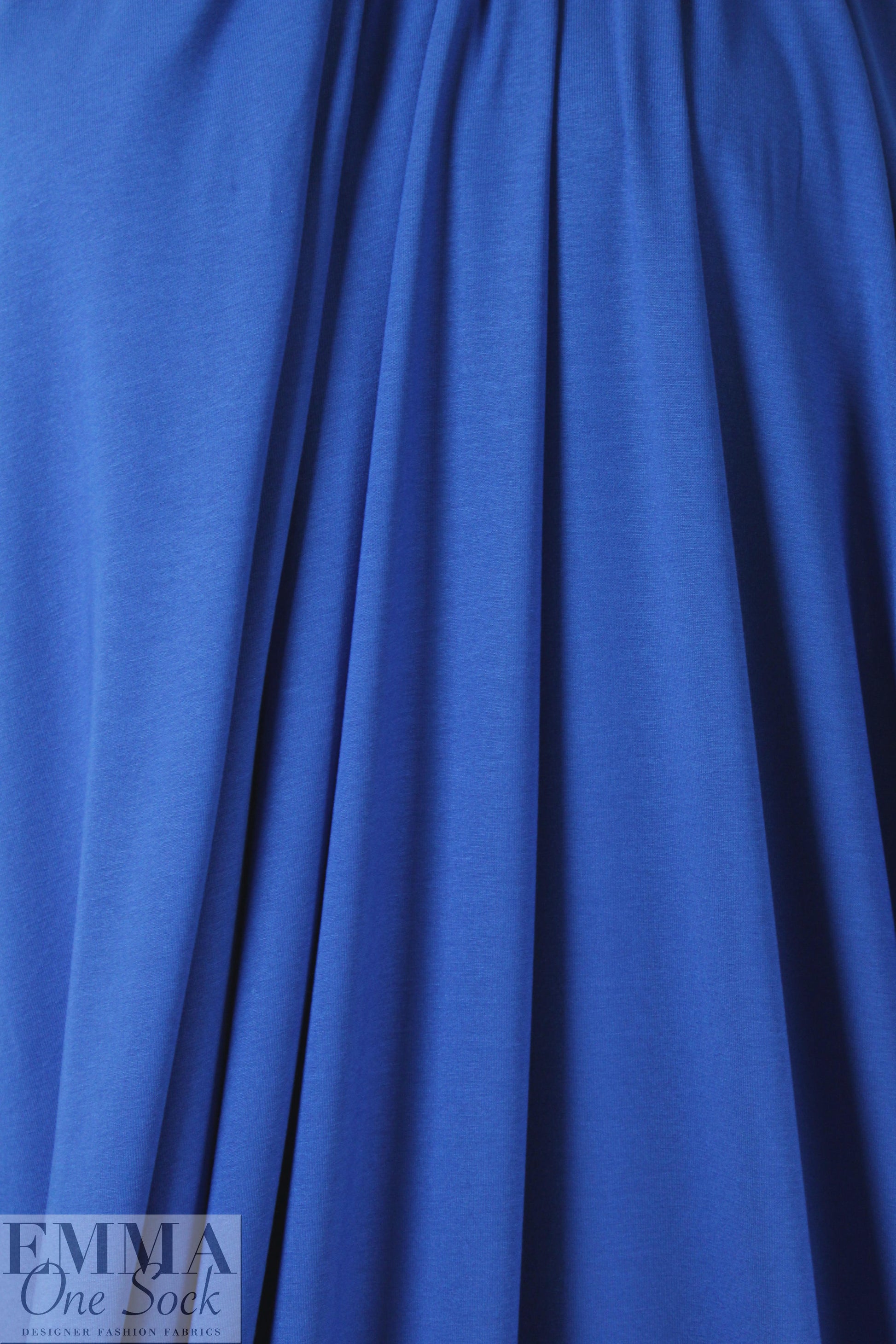 turkish blue Oeko-Tex viscose/spandex 4-way jersey