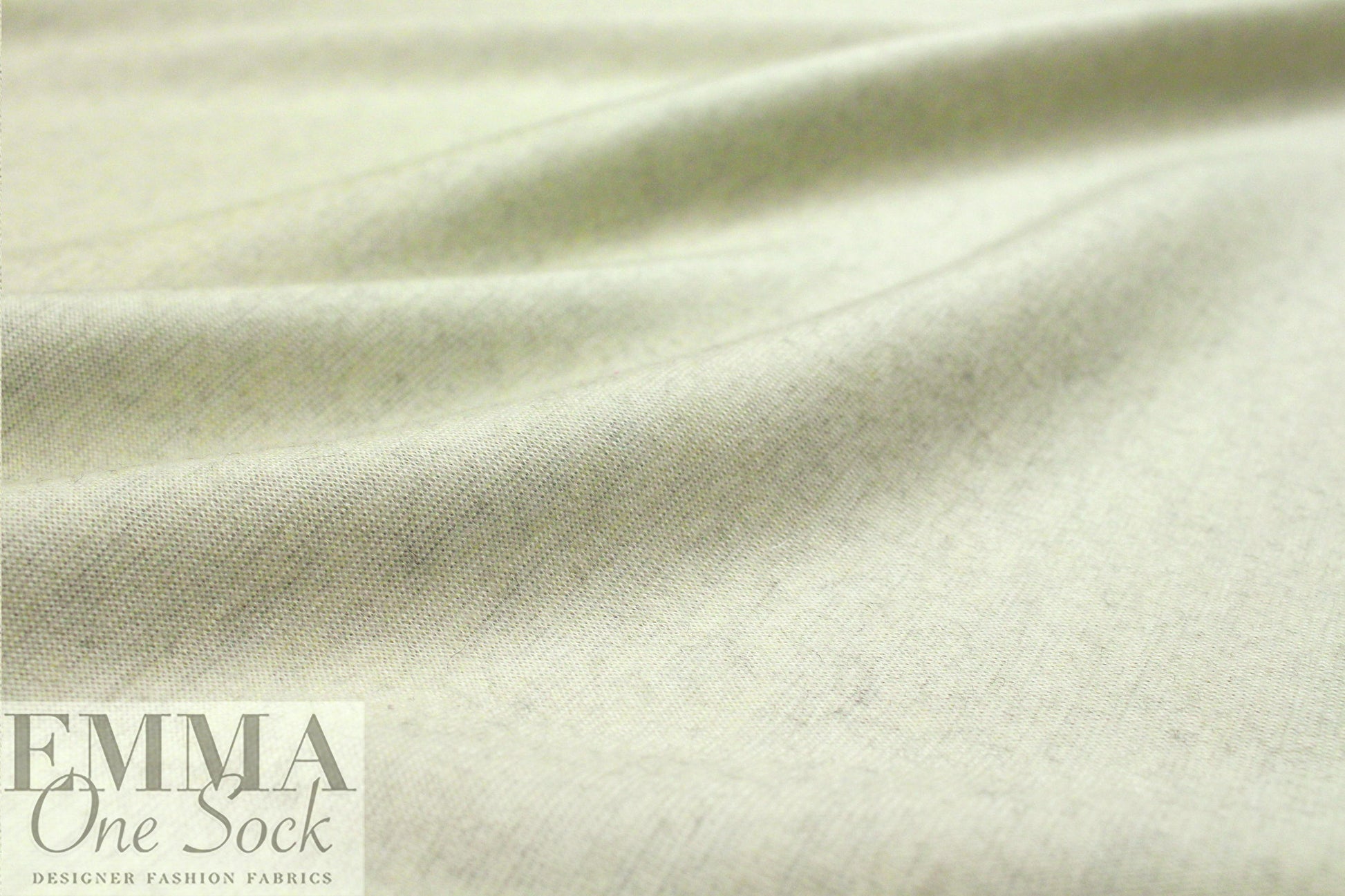 NY designer wool/cashmere? 2-ply knit - heathered alabaster 1.25 yds