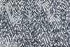 CA designer 'soutache' print - navy chevron 1.625 yd