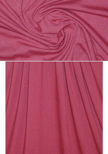 soy/cotton/spandex jersey - ruby