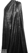 NY designer lush sparkly velvet lame' - black