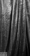 NY designer lush sparkly velvet lame' - black