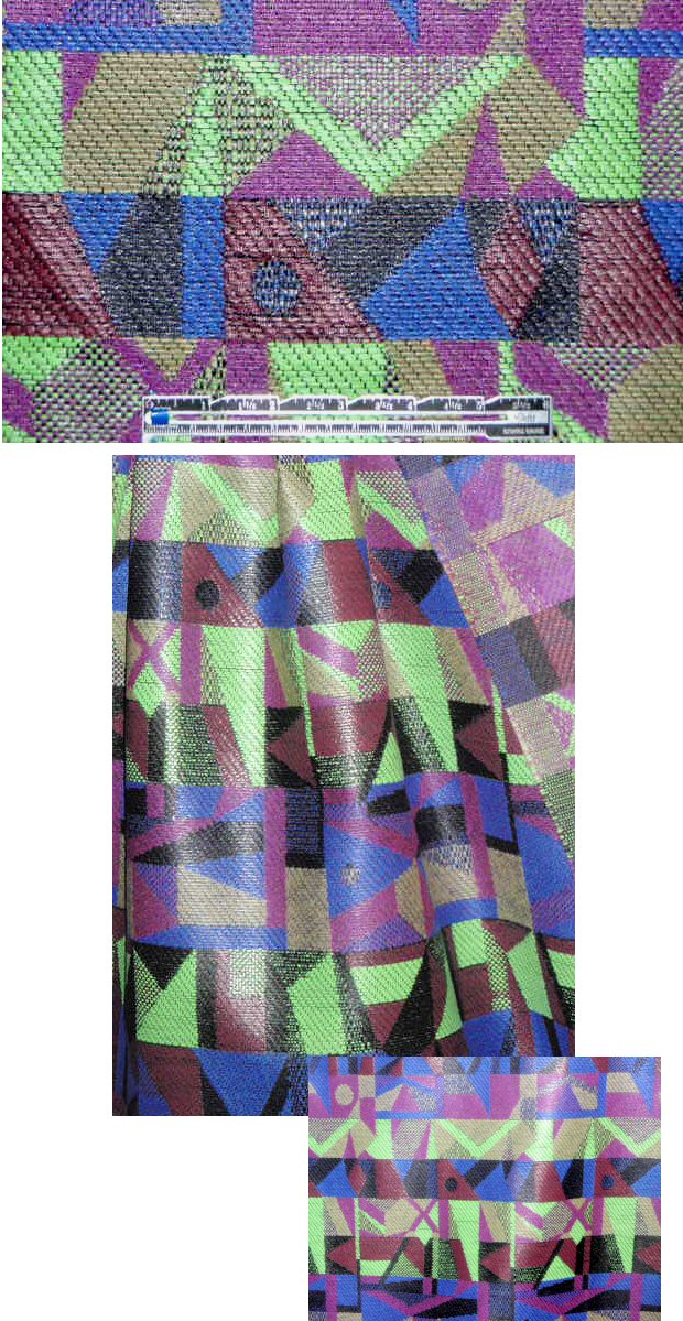 Malhia Kent glazed 'modern tribal' yarn dyed coating 2.25 yds
