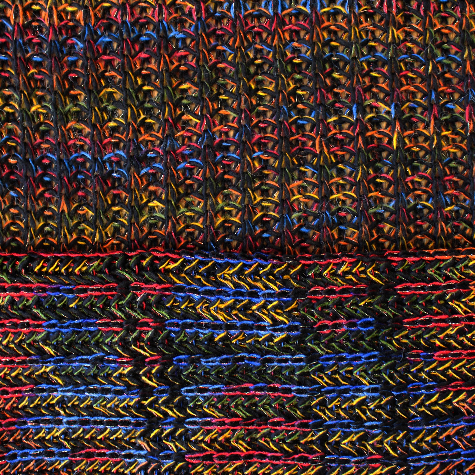 'full spectrum' chunky rib wool blend sweater knit